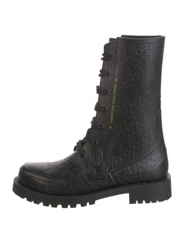 Christian Dior Boots Diorissimo Pattern Rubber Rain IT 37 | 7