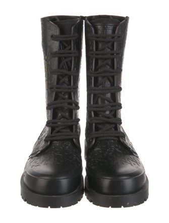 Christian Dior Diorissimo Pattern Rubber Rain Boots