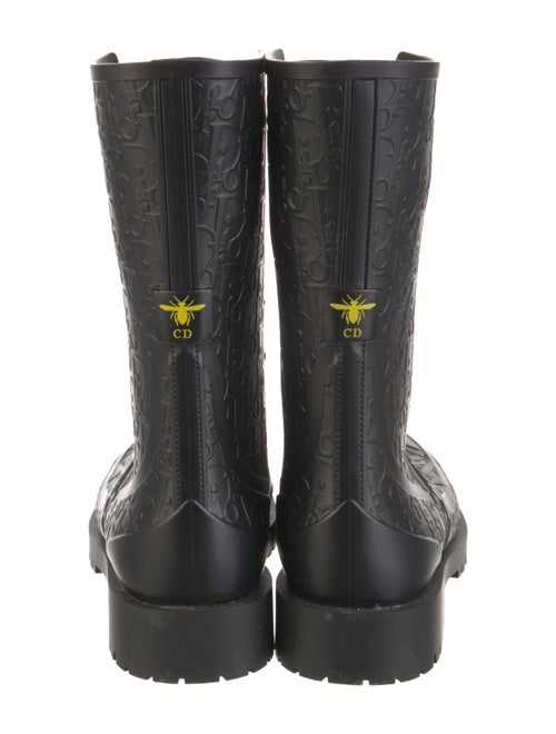 Christian Dior Diorissimo Pattern Rubber Rain Boots