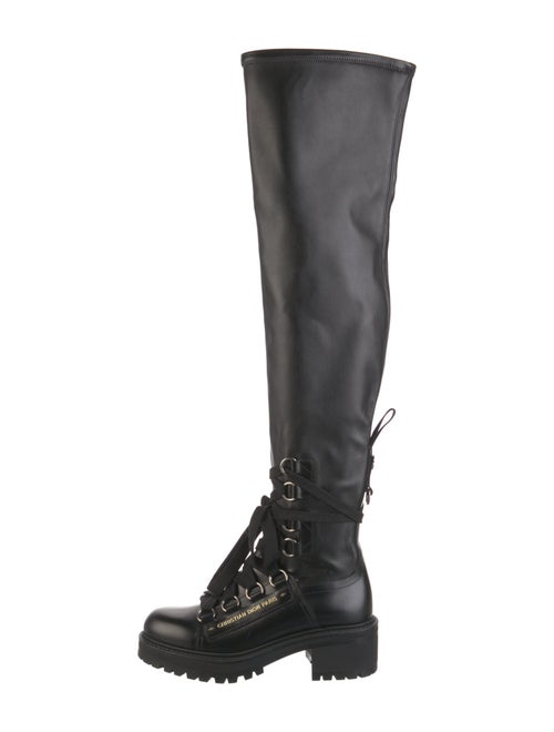 Christian Dior Leather Lace-Up Boots