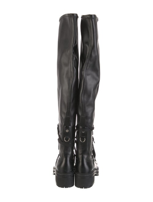 Christian Dior Leather Lace-Up Boots