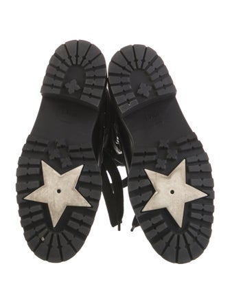 Christian Dior Leather Lace-Up Boots