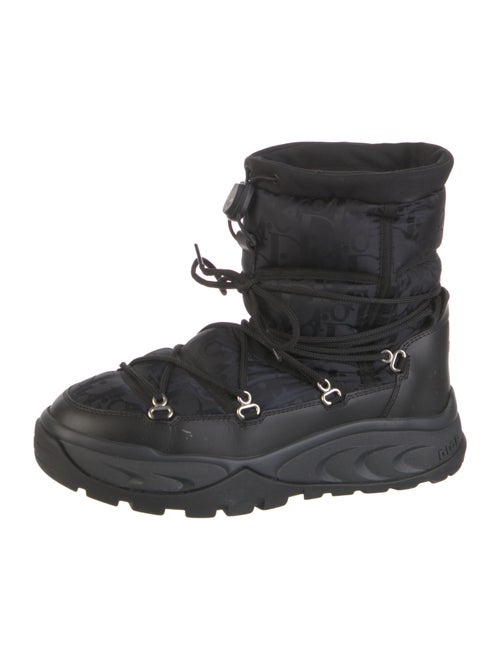 Christian Dior Oblique Jacquard Nylon Combat Boots