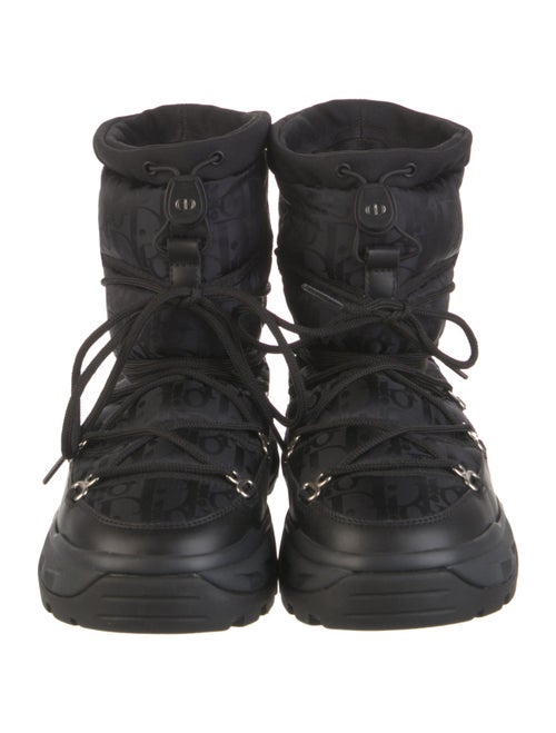 Christian Dior Oblique Jacquard Nylon Combat Boots