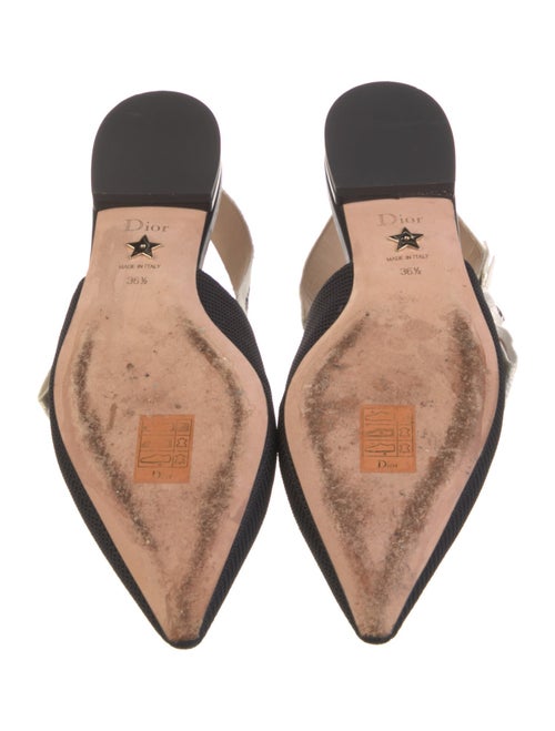 Christian Dior Printed Bow Accents Slingback Flats