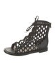Christian Dior Leather Lasercut Accents Gladiator Sandals
