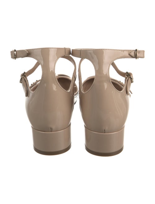 Christian Dior Patent Leather Cutout Accent Pumps