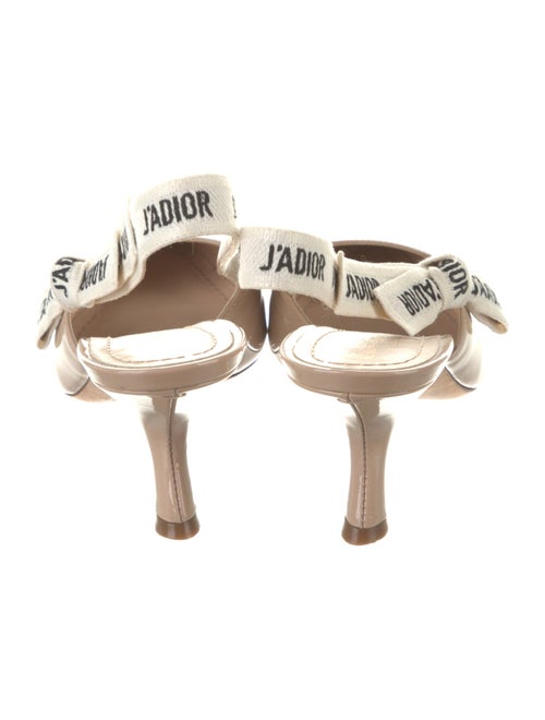 Christian Dior Patent Leather Printed Slingback Pumps