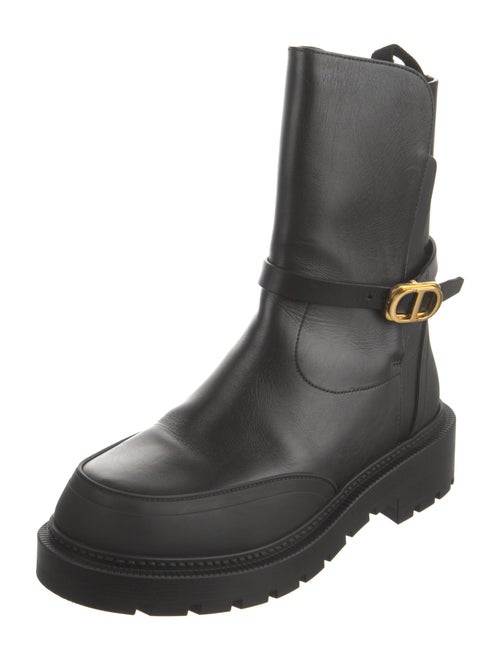 Christian Dior Leather Combat Boots