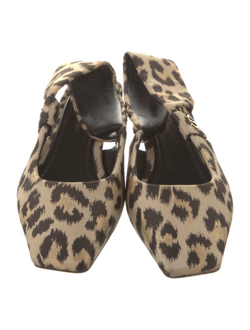 Christian Dior Animal Print Slingback Pumps