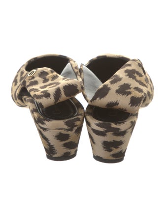 Christian Dior Animal Print Slingback Pumps