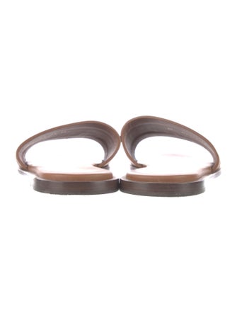 Christian Dior Leather Embroidered Accent Flats