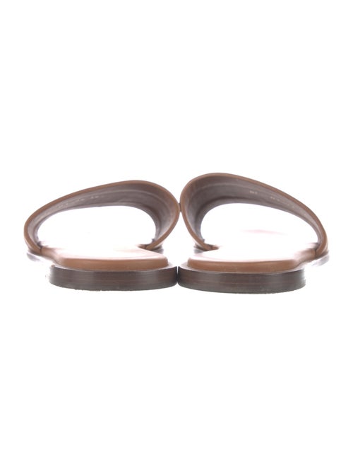 Christian Dior Leather Embroidered Accent Flats