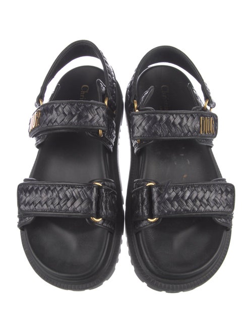 Christian Dior Dioract Raffia Slides