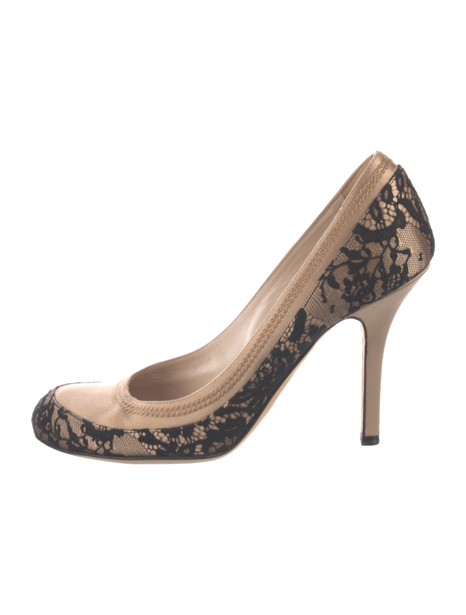 Christian Dior Lace Lace Pattern Pumps