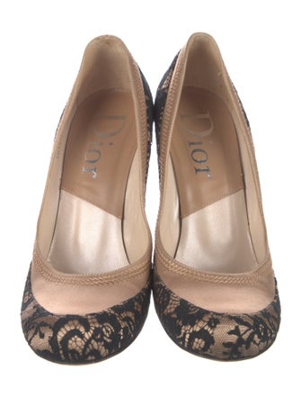 Christian Dior Lace Lace Pattern Pumps