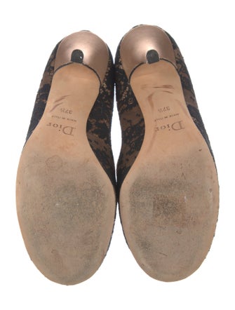 Christian Dior Lace Lace Pattern Pumps