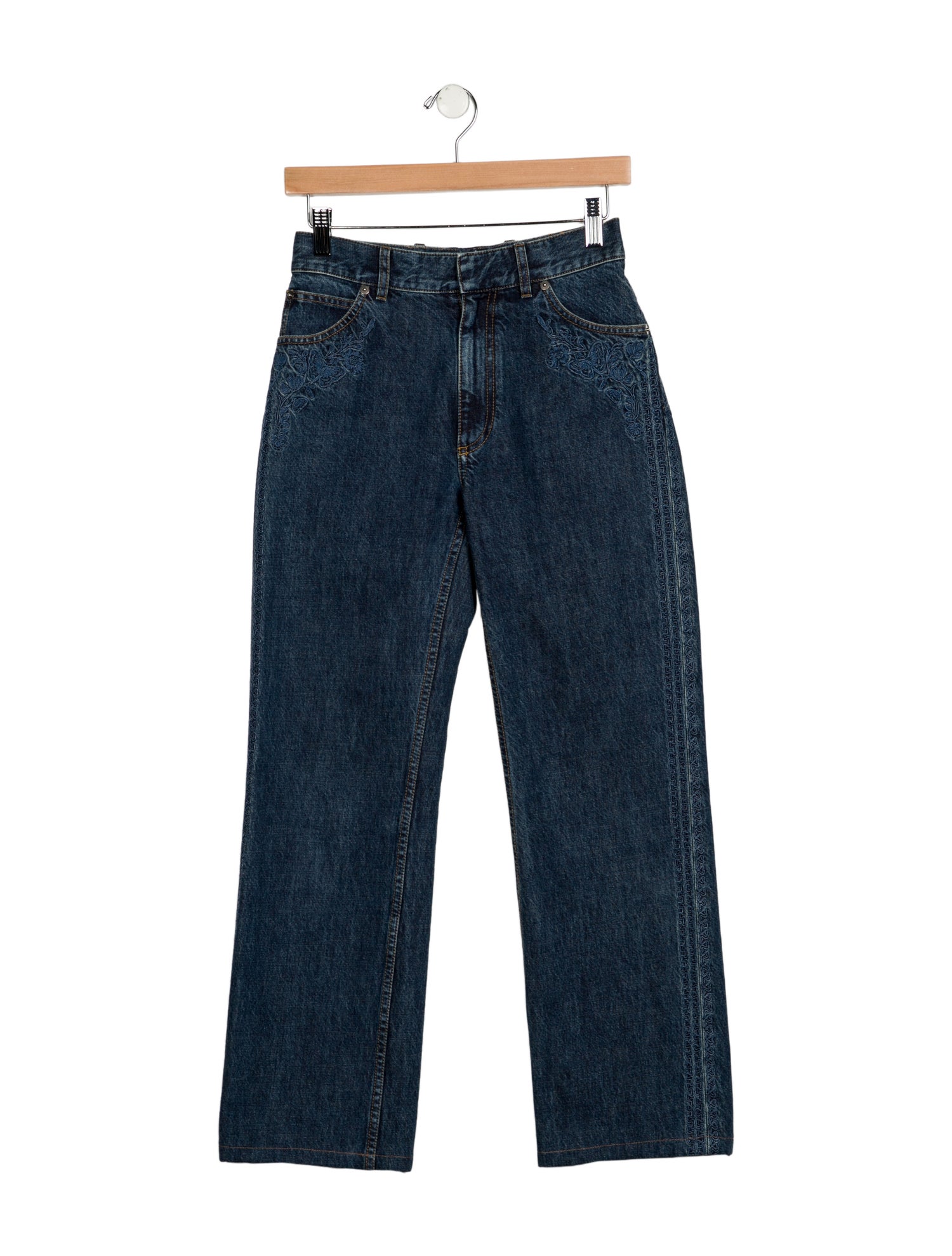 Christian Dior Mid-Rise Wide Leg Jeans