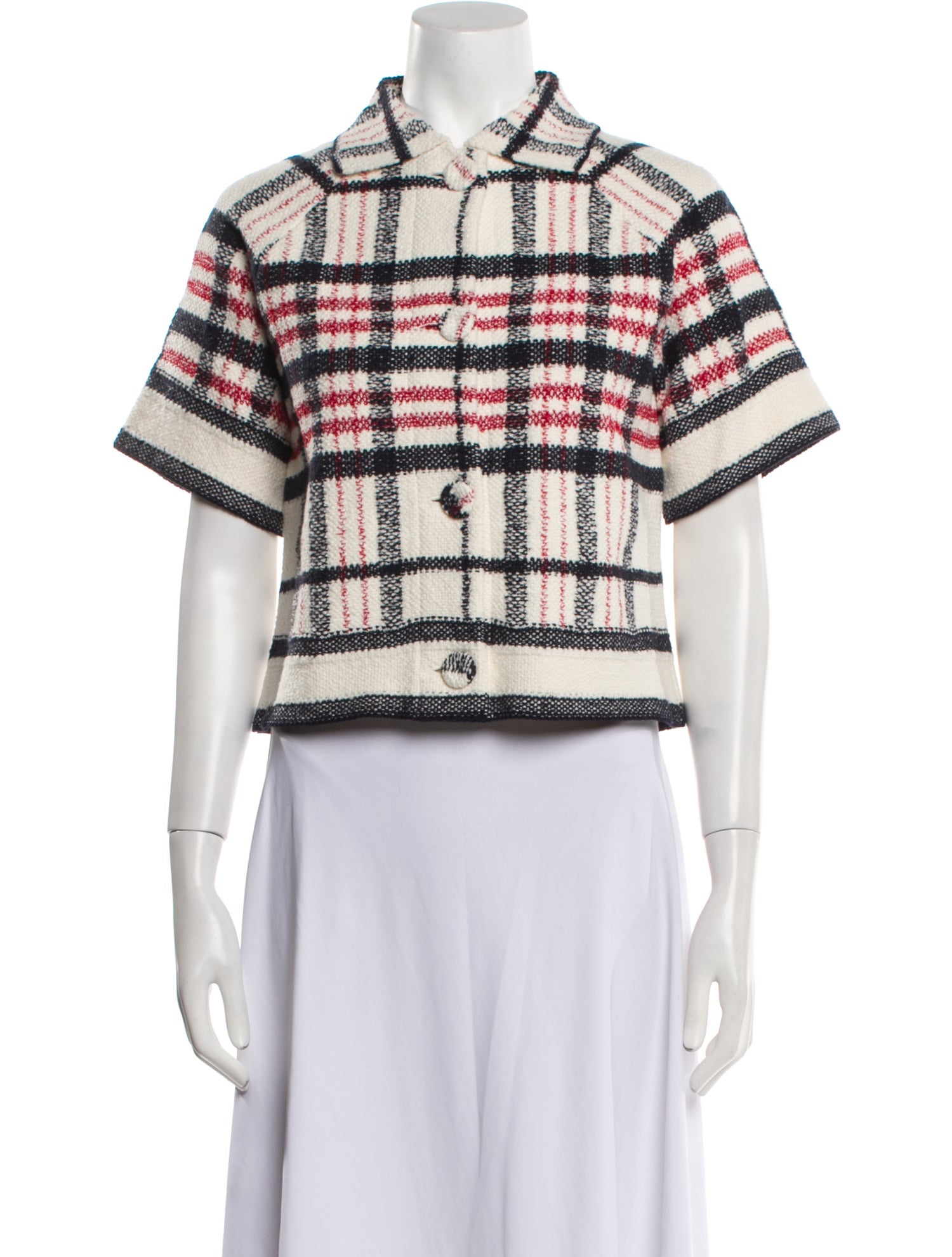 Christian Dior Plaid Print Jacket