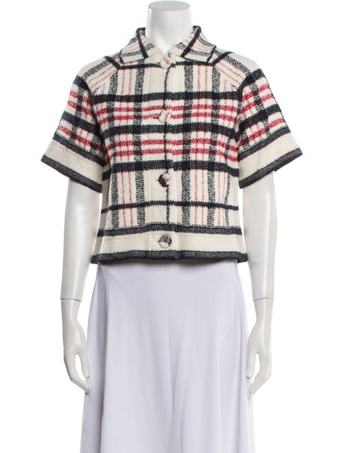 Christian Dior Plaid Print Jacket