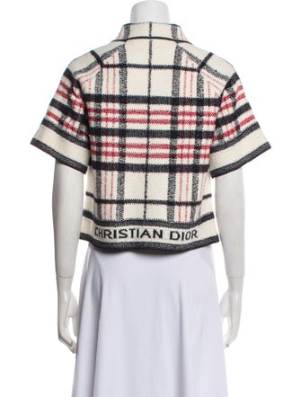 Christian Dior Plaid Print Jacket