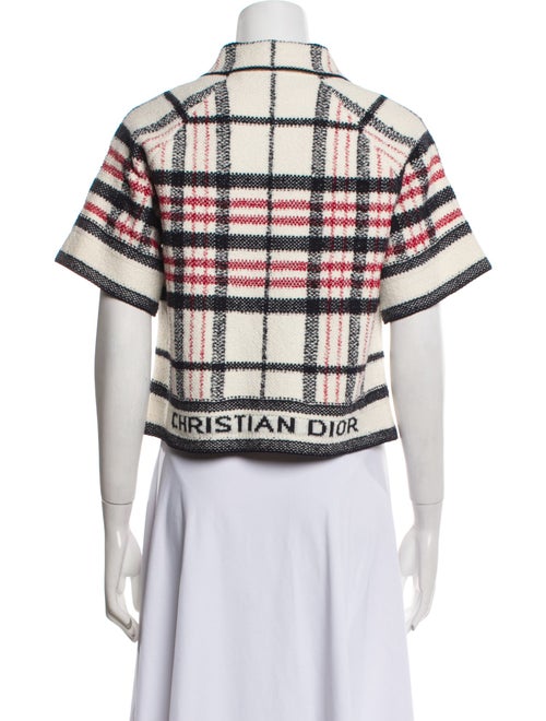 Christian Dior Plaid Print Jacket