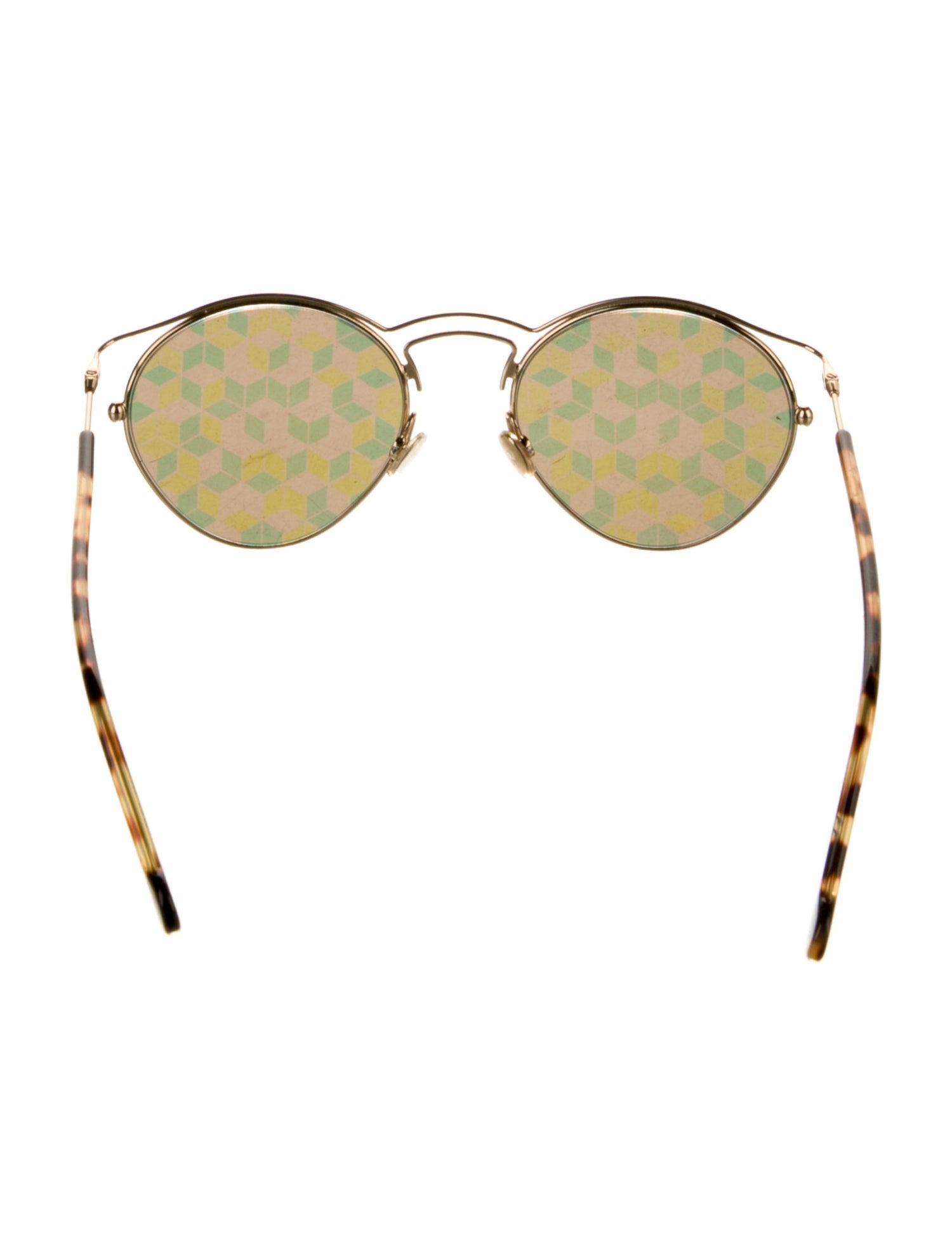 Christian Dior Round Tinted Sunglasses