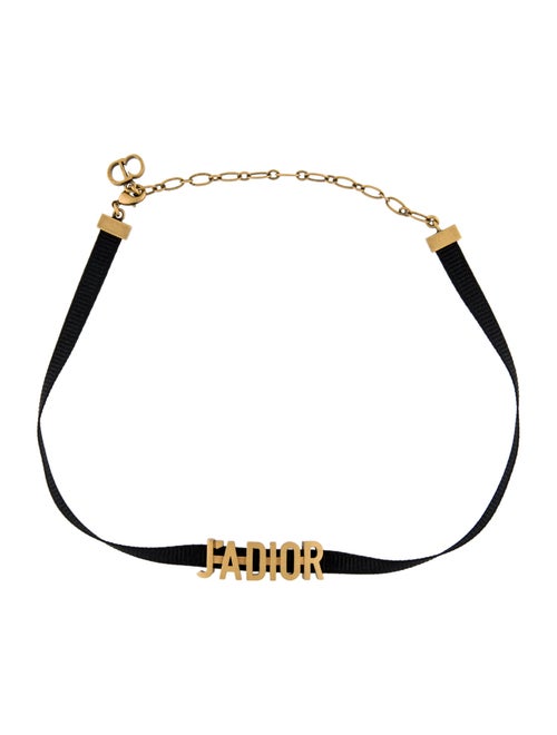 Christian Dior Ribbon J'Adior Choker Necklace