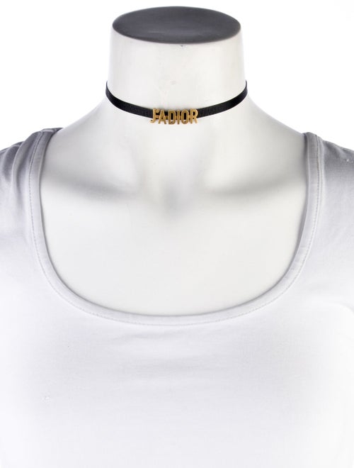 Christian Dior Ribbon J'Adior Choker Necklace