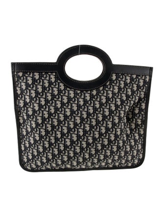 Christian Dior Oblique Jacquard Top Handle Bag
