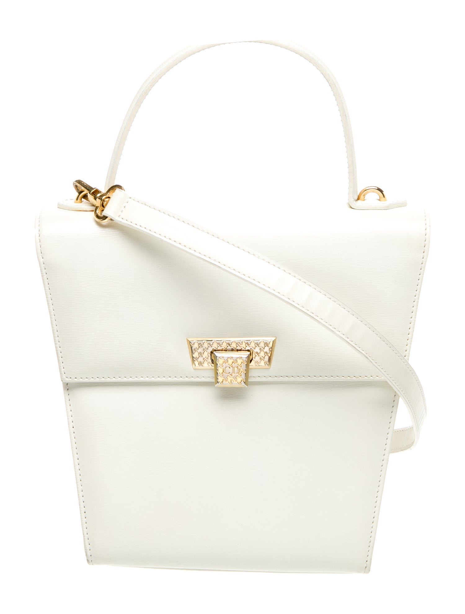 Christian Dior Leather Top Handle Bag Vintage