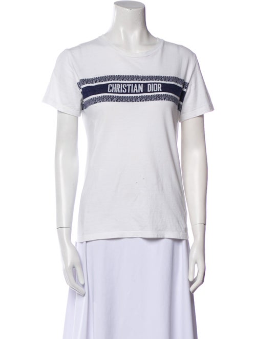 Christian Dior Graphic Print Crew Neck T-Shirt