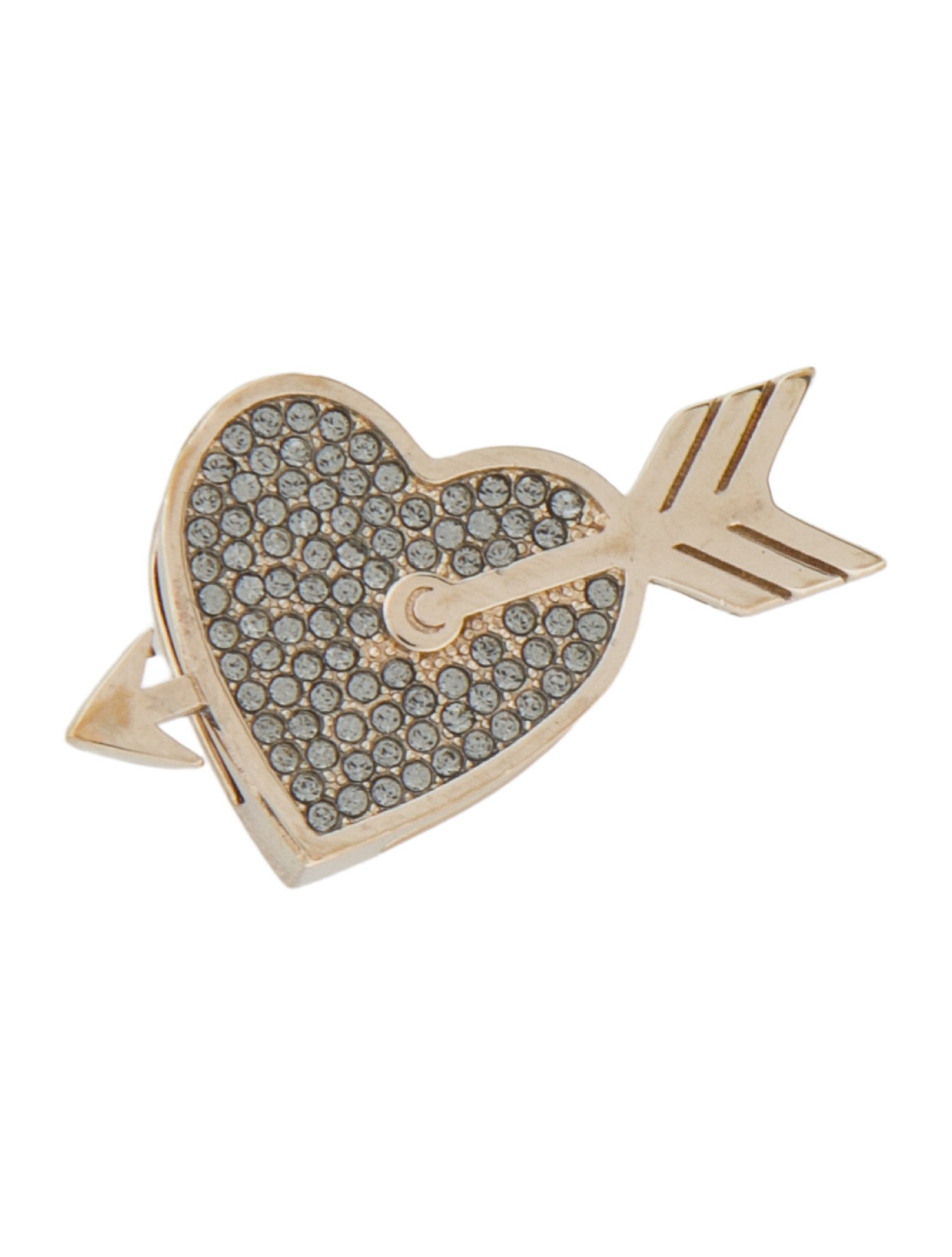 Christian Dior Heart & Arrow Metal Bag Strap Charm