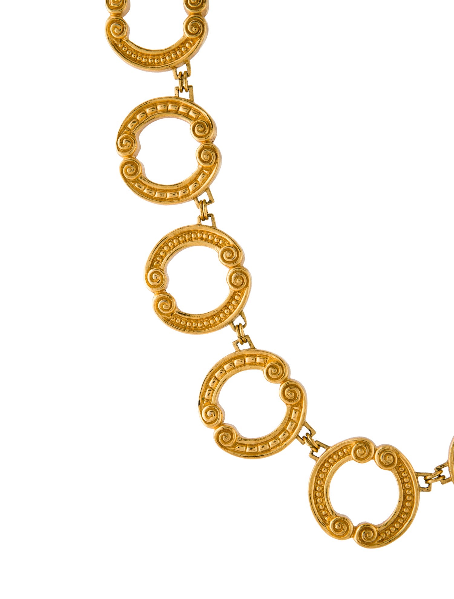 Christian Dior Vintage Chain Link Collar Necklace