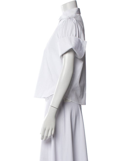 Christian Dior Short Sleeve Button-Up Top