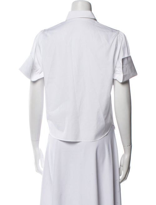 Christian Dior Short Sleeve Button-Up Top