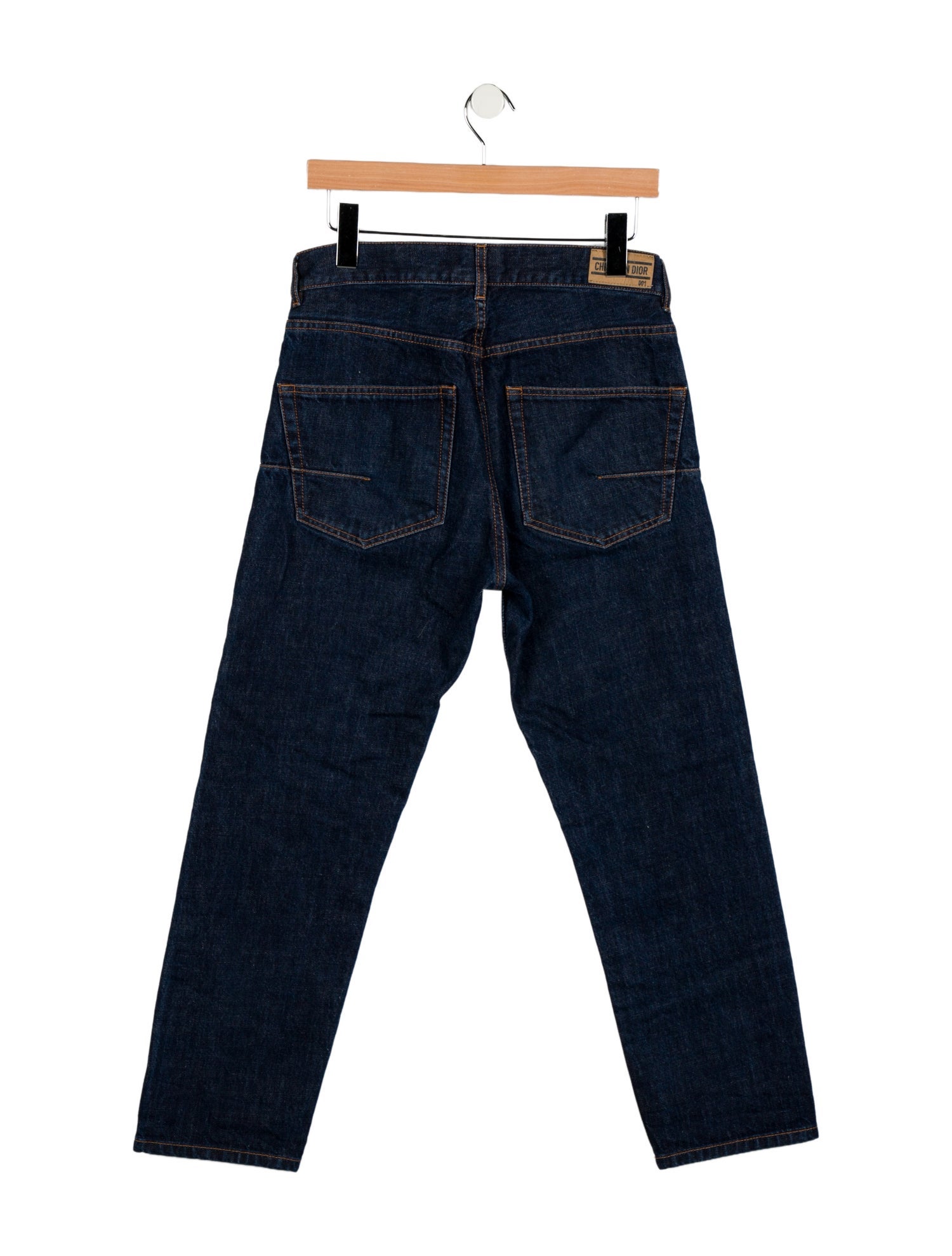 Christian Dior Mid-Rise Straight Leg Jeans