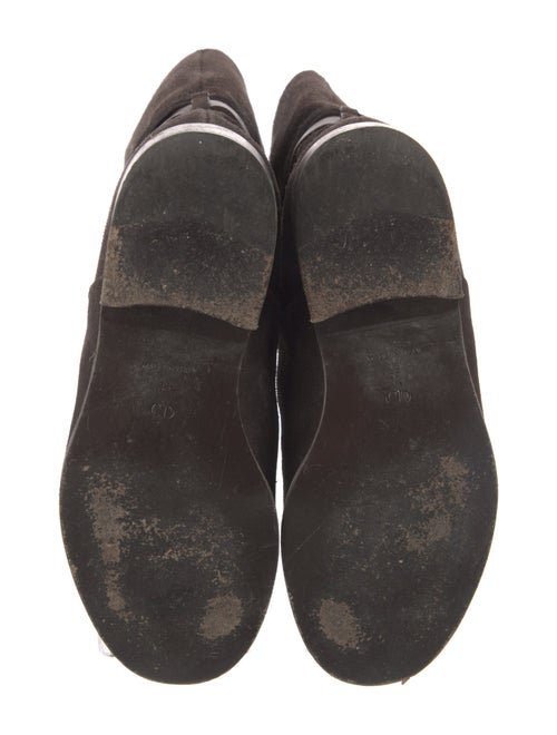 Christian Dior Suede Moto Boots