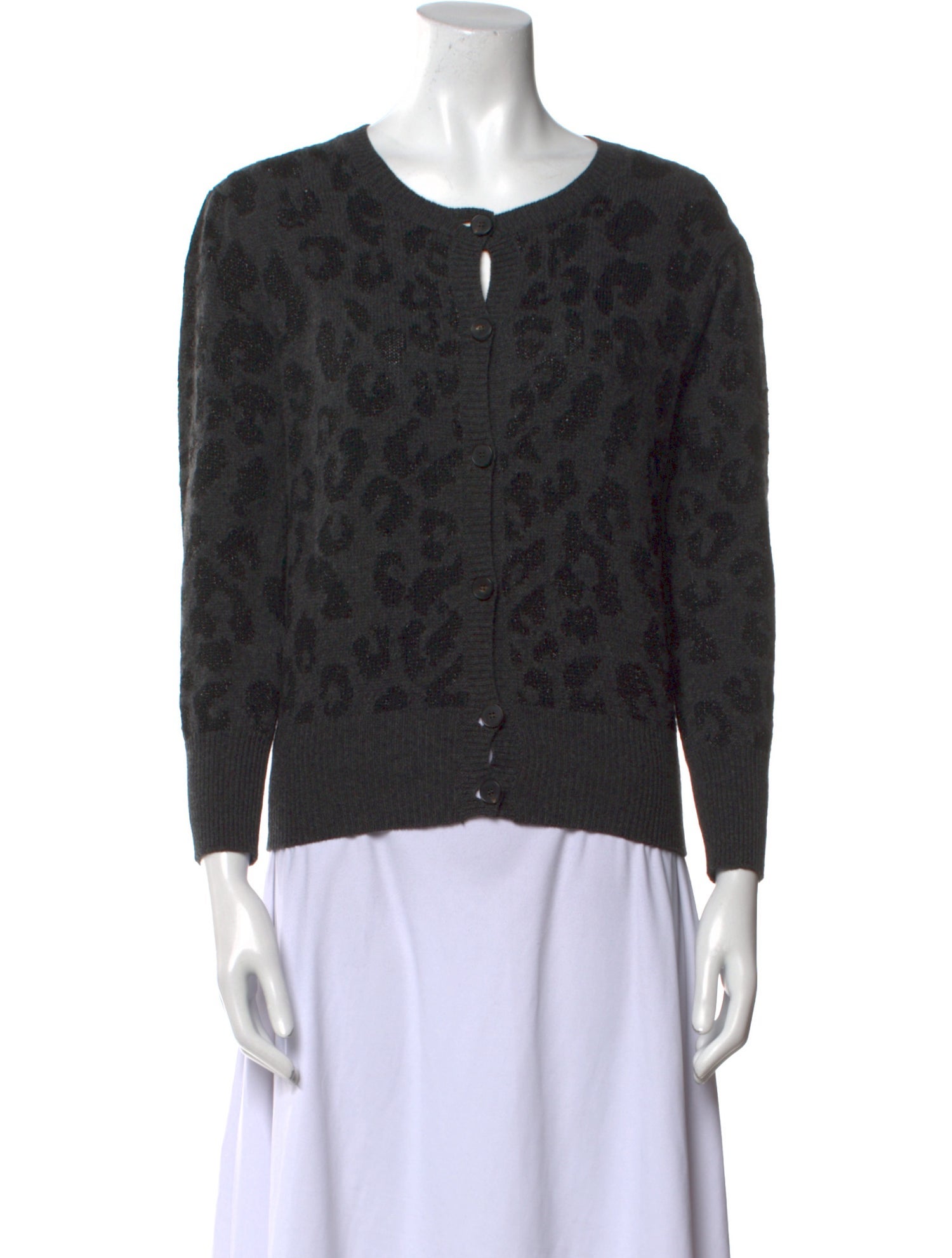 Christian Dior Cashmere Animal Print Sweater