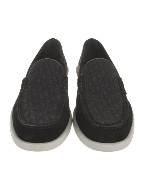 Christian Dior Diorissimo Pattern Suede Loafers