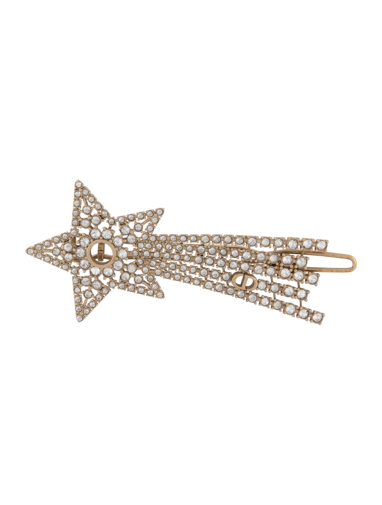 Christian Dior gold hair clip