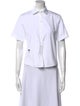 Christian Dior Short Sleeve Button-Up Top