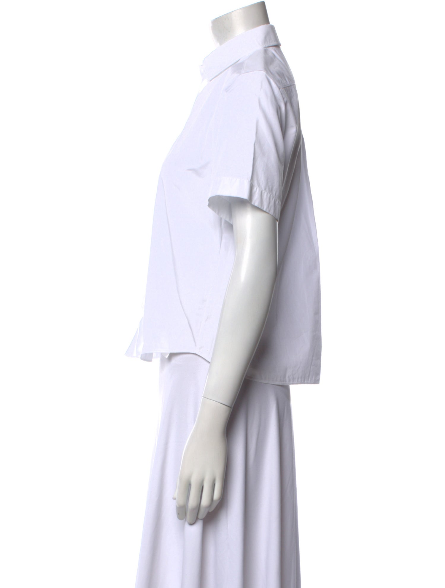 Christian Dior Short Sleeve Button-Up Top