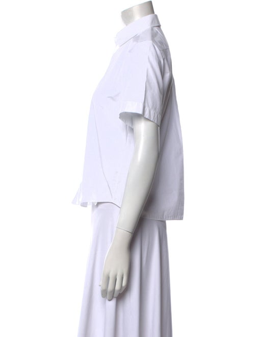 Christian Dior Short Sleeve Button-Up Top