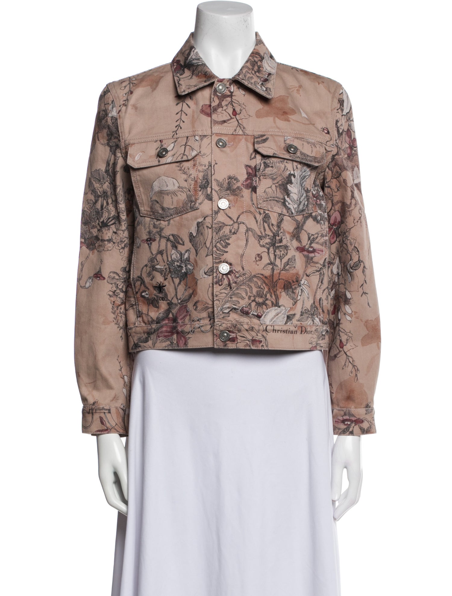 Christian Dior 2023 Floral Print Utility Jacket