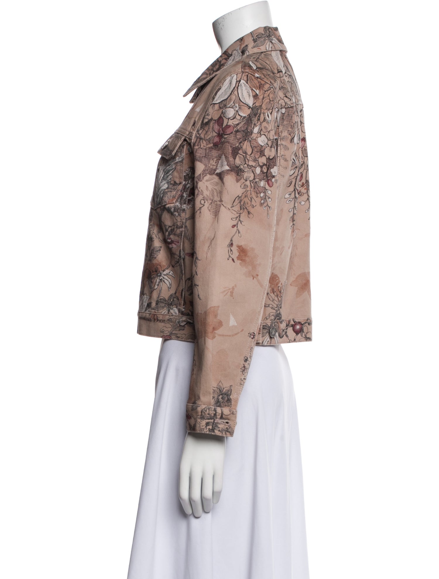 Christian Dior 2023 Floral Print Utility Jacket