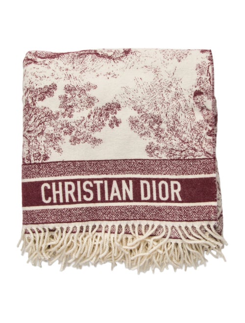 Christian Dior 2019 Cruise Toile de Jouy Throw Blanket
