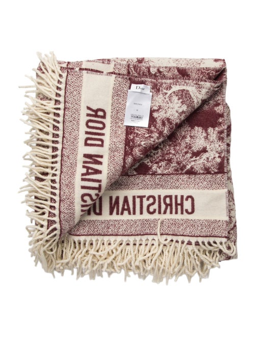 Christian Dior 2019 Cruise Toile de Jouy Throw Blanket