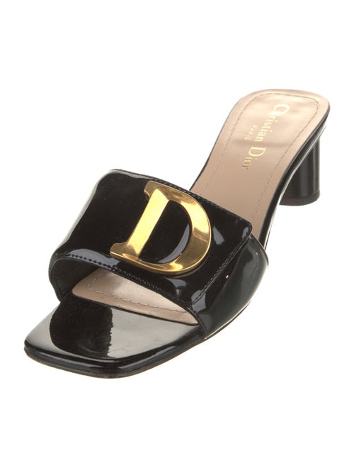 Christian Dior Patent Leather Slides