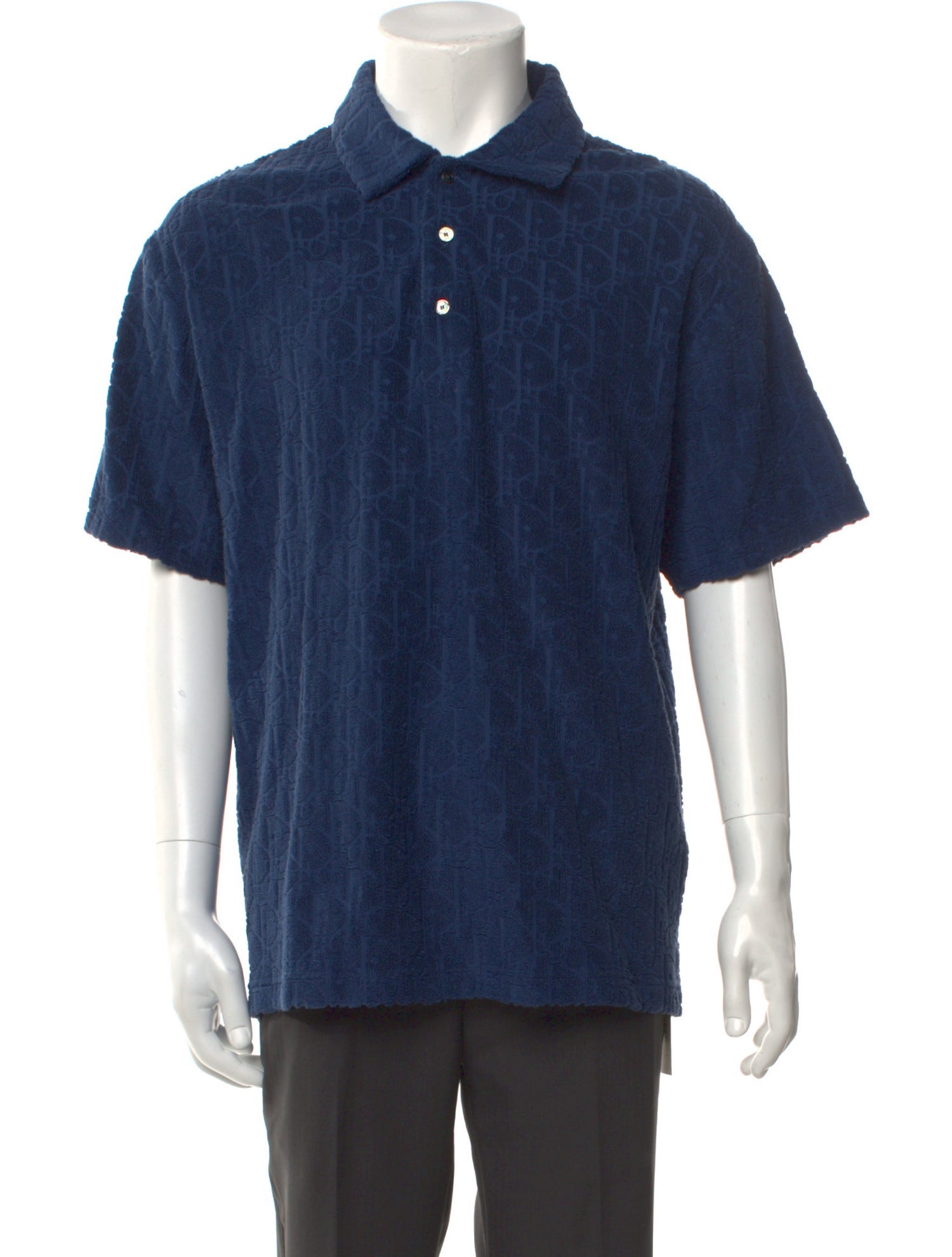 DIOR MEN 2021 Oblique Jacquard Polo Shirt